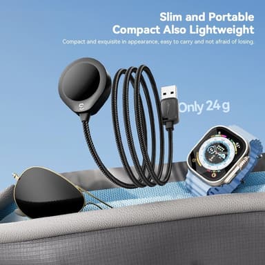 ESSAGER For A Watch USB Kabel Magnetisk ABS Vanddråbeform Trådløs oplader