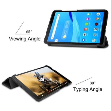 Mønster Trifoldet Stativbetræk Lenovo Tab M7 (1 Gen) - Sort