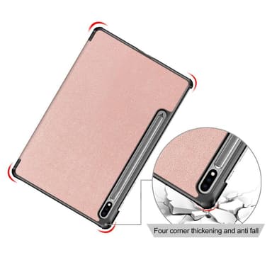 Trifoldet stativ Smart Taske til Samsung Galaxy Tab S7 FE/Tab S7 Plus/Tab S8+