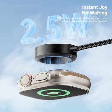 ESSAGER For A Watch USB Kabel Magnetisk ABS Vanddråbeform Trådløs oplader