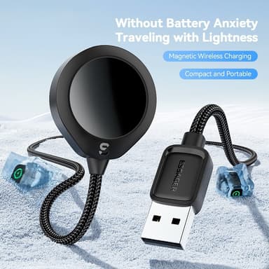 ESSAGER For A Watch USB Kabel Magnetisk ABS Vanddråbeform Trådløs oplader