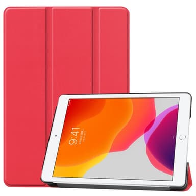 Apple iPad 10.2 2021/2020/2019 Trifoldet Stand Tablet-Taske - Rød