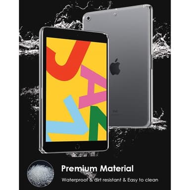 iPad 10.2 2021/2020/2019 Klar gennemsigtig TPU-dækketui skal
