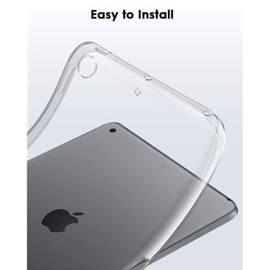 iPad 10.2 2021/2020/2019 Klar gennemsigtig TPU-dækketui skal