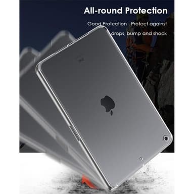iPad 10.2 2021/2020/2019 Klar gennemsigtig TPU-dækketui skal