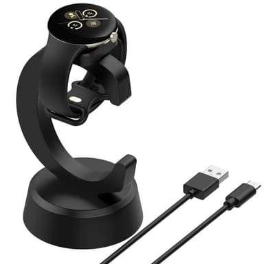 Til Google Pixel Watch 3 45/41mm Watch 2 Fitbit Ace LTE Oplader & Dock 1m kabel