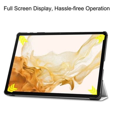 Trifoldet stativ Smart Taske til Samsung Galaxy Tab S10+ (S10 Plus)