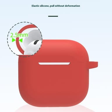 Til AirPods 4 6 i 1 Tilbehør Taske Stropholder Ørekroge Halsrem Nøglering - Hvid