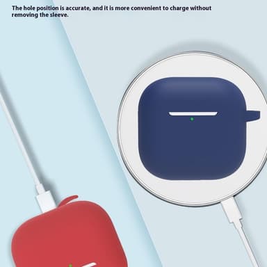 Til AirPods 4 6 i 1 Tilbehør Taske Stropholder Ørekroge Halsrem Nøglering - Hvid