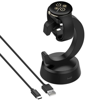 Til Google Pixel Watch 3 45/41mm Watch 2 Fitbit Ace LTE Oplader & Dock 1m kabel