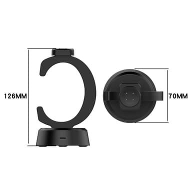 Til Google Pixel Watch 3 45/41mm Watch 2 Fitbit Ace LTE Oplader & Dock 1m kabel