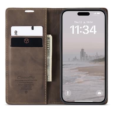 CASEME Retro tegnebog taske til iPhone 16 Plus
