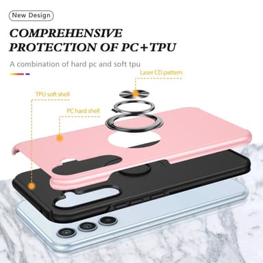 Samsung Galaxy S25 / S24 Fingerring Kickstand Hybrid Taske