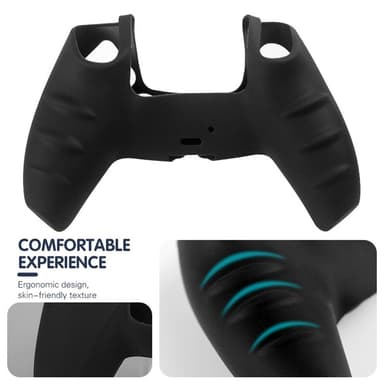 Playstation 5 / PS5 Silikone Skin Cover Case Camouflage Anti-Slip Beskyttelse - Rød Hvid Sort