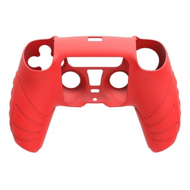 HONSON Protective Case Shell til Sony Playstation 5 Anti-Slip Silikone Skin Cover - RØD