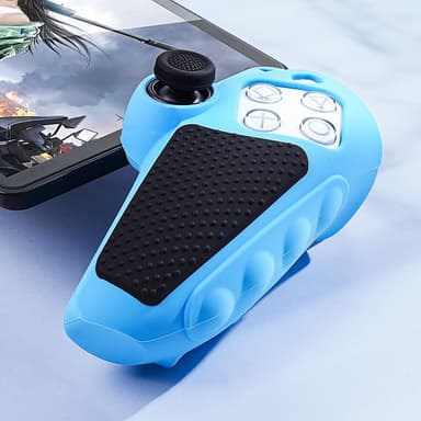 Playstation 5 / PS5 Silikone Skin Cover Case Anti-Slip Protection + Joystick Caps - Sort