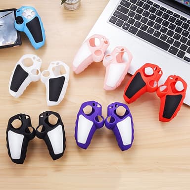 Playstation 5 / PS5 Silikone Skin Cover Case Anti-Slip Protection + Joystick Caps - Sort