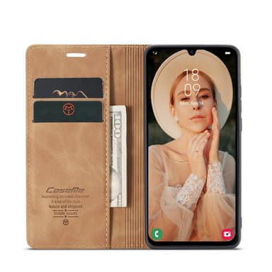 CASEME Retro Pung Taske til Samsung Galaxy A16 - Brun