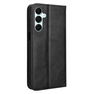 Wallet Stand Flip-telefonetui til Samsung Galaxy A16 5G / A16 4G - Sort