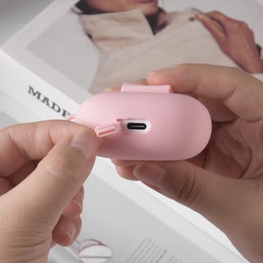 Til Xiaomi Redmi Buds 6 Lite Silikone Etui Anti-ridse Beskyttende Etui - Lyserød