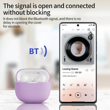 Til Xiaomi Redmi Buds 6 Lite Silikone Etui Anti-ridse Beskyttende Etui - Lyserød