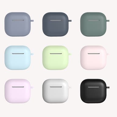 Til AirPods 4 5 stk Tilbehør Etui Opbevaringsboks Halsrem Hovedtelefonholder Nøglering - Lilla
