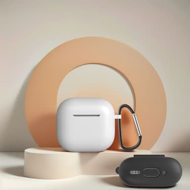 Til AirPods 4 5 stk Tilbehør Etui Opbevaringsboks Halsrem Hovedtelefonholder Nøglering - Lilla