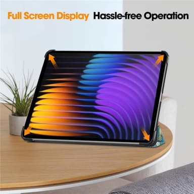 Slim Fit Cover Case til Xiaomi Pad 7 Auto Wake / Sleep - Apricot Blossom