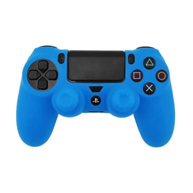 Etui til Sony PlayStation 4 Pro Slim PS4 Anti-Slip Silikone Skin Cover - Blå