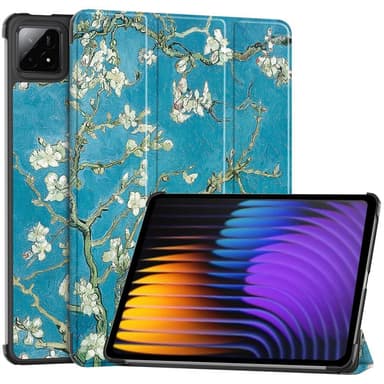 Slim Fit Cover Case til Xiaomi Pad 7 Auto Wake / Sleep - Apricot Blossom