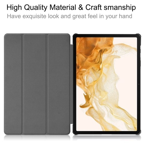 Trifoldet stativ Smart Taske til Samsung Galaxy Tab S10+ (S10 Plus)