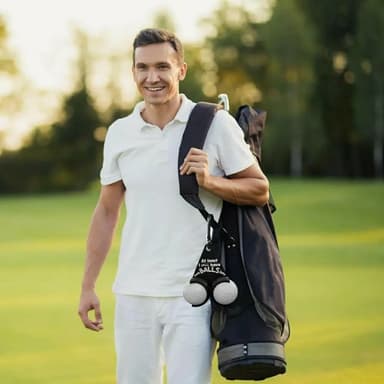 Golfboldholder Sjove bogstaver Dobbelte golfbolde Golfgave - Style B