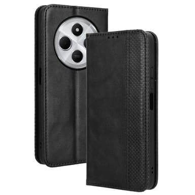Til Xiaomi Redmi 14C Pung Stand Flip Telefonetui - Sort
