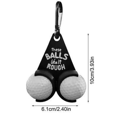Golfboldholder Sjove bogstaver Dobbelte golfbolde Golfgave - Style B