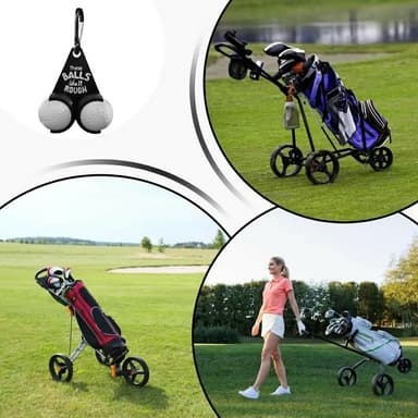 Golfboldholder Sjove bogstaver Dobbelte golfbolde Golfgave - Style B