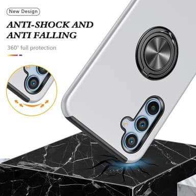 Til Samsung Galaxy A56 5G Hybrid Cover med Roterbar Ringholder
