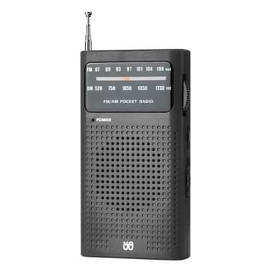 Fuld kanal dual band radio FM/AM bærbar radio, batteridrevet