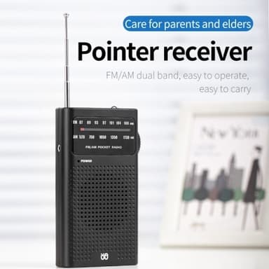 Fuld kanal dual band radio FM/AM bærbar radio, batteridrevet