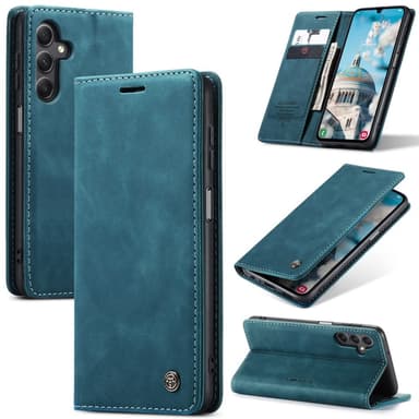 CASEME Retro Pung Taske til Samsung Galaxy A16 - Blå