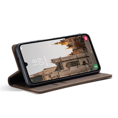 CASEME Retro Pung Taske til Samsung Galaxy A16 - Coffee