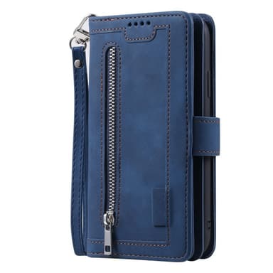Til Samsung Galaxy S25 Ultra 5G Etui med Lynlåslomme og 9 Kortlommer
