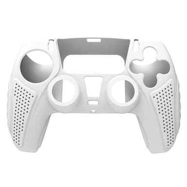 HONSON Protective Case Shell til Sony Playstation 5 Anti-Slip Silikone Skin Cover - Hvid