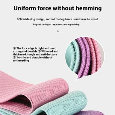 3 stk/sæt Yoga Fitness Resistance Bands Squat Træningsløkker Stretch Band XL