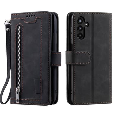 Til Samsung Galaxy A26 5G Etui med Lynlåslomme og 9 Kortlommer