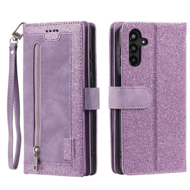 Til Samsung Galaxy A26 5G Etui med Lynlåslomme og 9 Kortlommer