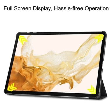Trifoldet stativ Smart Taske til Samsung Galaxy Tab S10+ (S10 Plus)