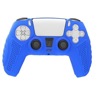 HONSON Protective Case Shell til Sony Playstation 5 Anti-Slip Silikone Skin Cover - Blå