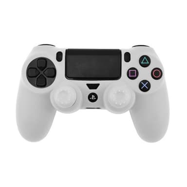 Etui til Sony PlayStation 4 Pro Slim PS4 Anti-Slip Silikone Skin Cover - Hvid