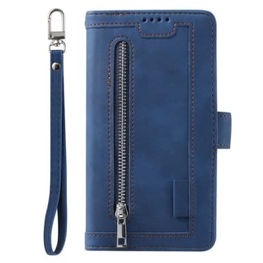 Til Samsung Galaxy A56 5G Etui med Lynlåslomme og 9 Kortlommer