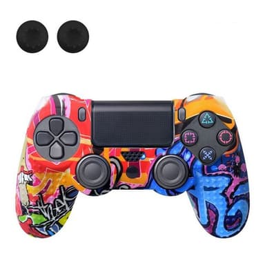 Etui til Sony PlayStation 4 Pro Slim PS4 Anti-Slip Silikone Skin Cover - Blue R
